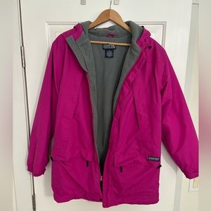 Lands’ End fleece lined parka